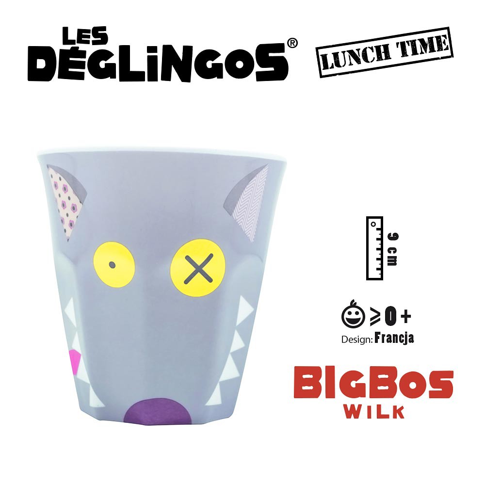 Les Deglingos Kubek Wilk Bigbos Melamina 9cm 1+