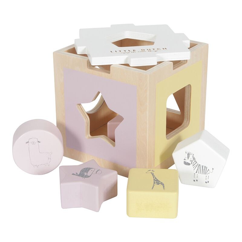 Little Dutch Sorter Kształtów Zoo Róż 12m+