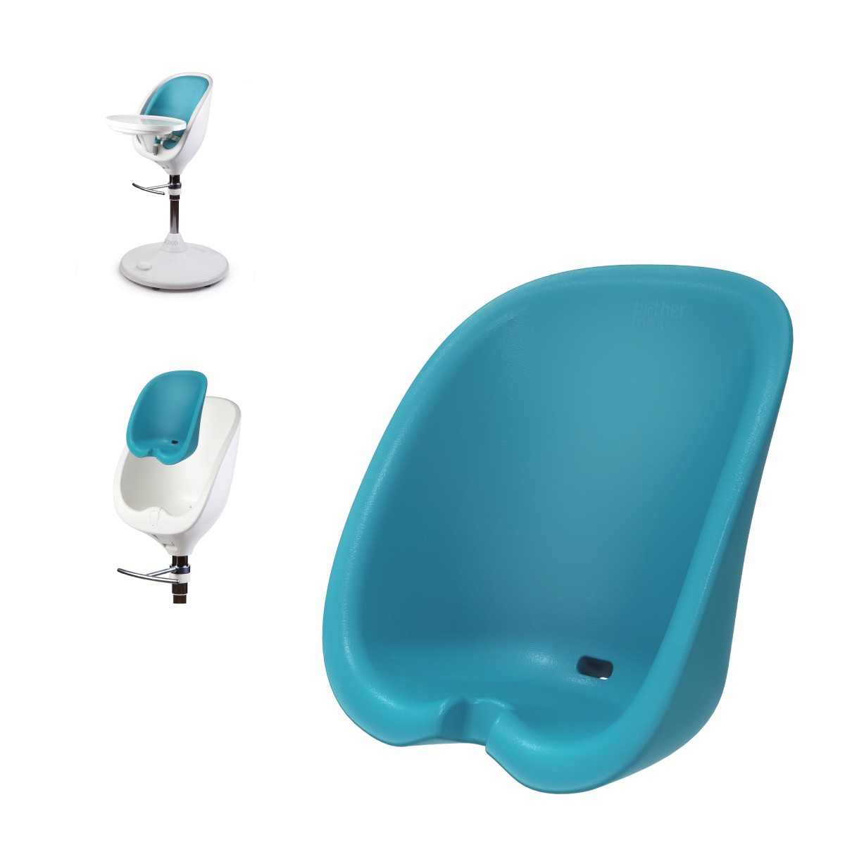 Brother Max wysokie krzesełko Scoop + wkładka