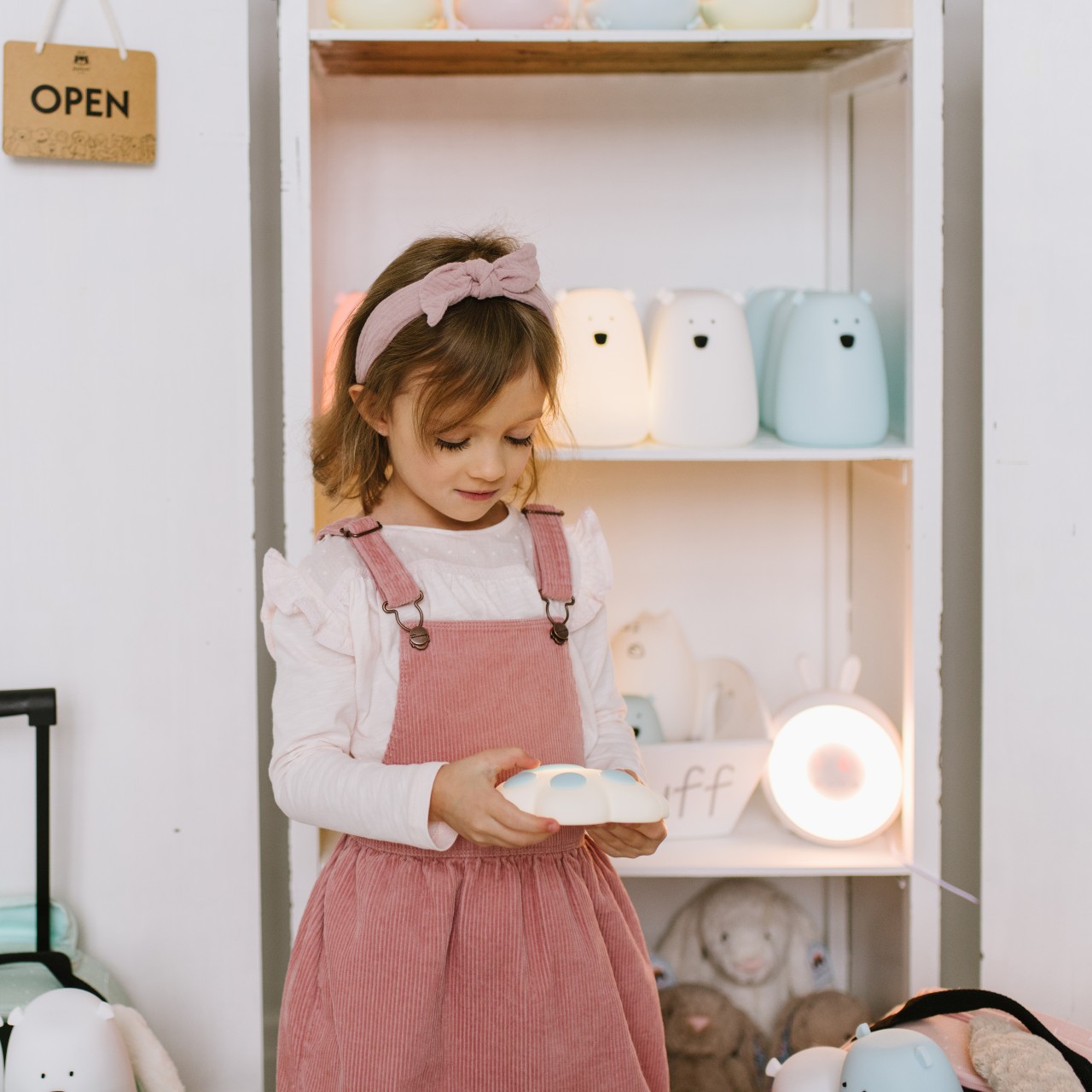 Rabbit&Friends, Łapka lampka silikonowa niebieska