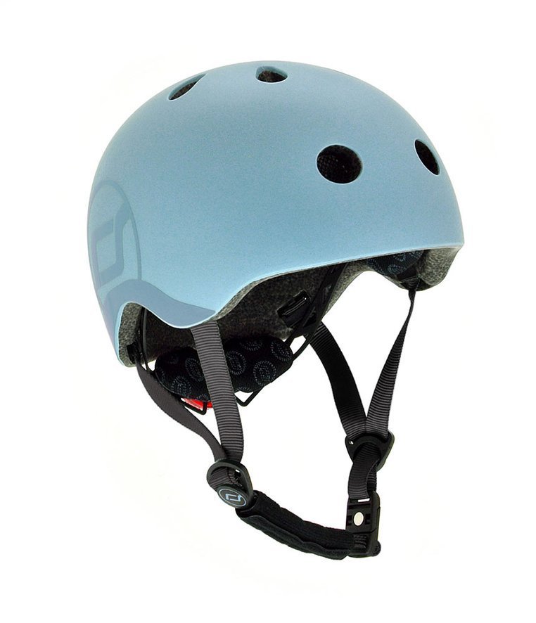 SCOOTANDRIDE, Kask S-M dla dzieci 3+ Steel