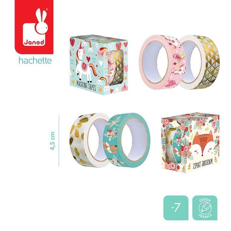 Janod Taśmy Dekoracyjne Lisek/Jednorożec 7+ lat