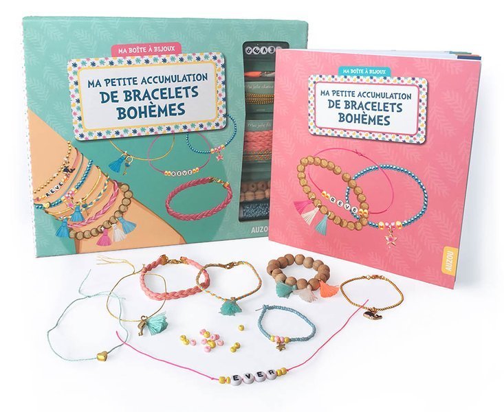 Auzou Zestaw Bransoletek DIY Boho Pastel 7+