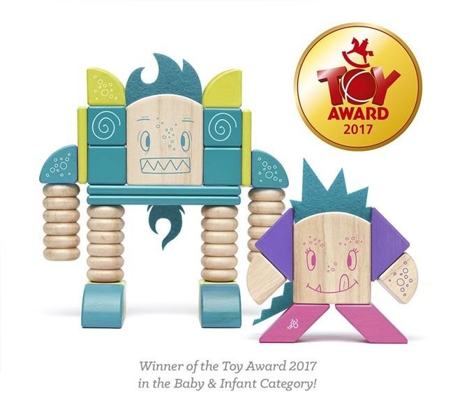 Tegu Klocki Magnetyczne STICKY MONSTERS Beans & Tumtum 1+