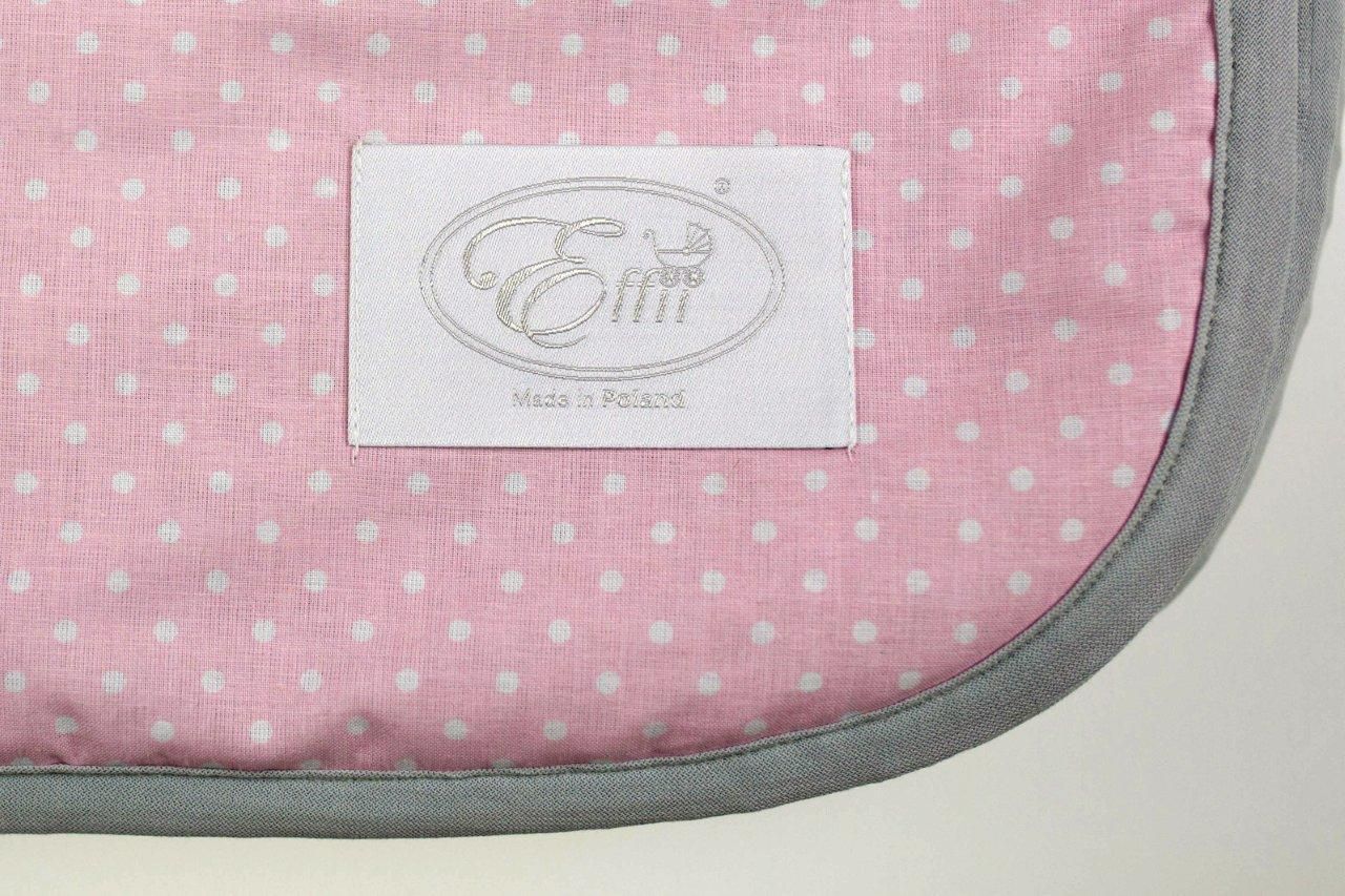 Kocyk Ocieplany 70x100 cm Różowo-Szary