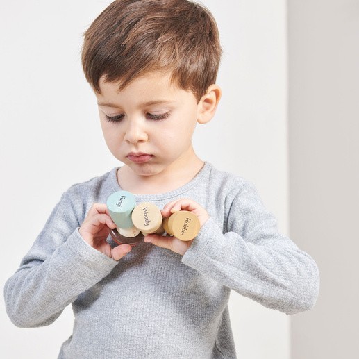 Tender Leaf Toys Drewniana taksówka leśna 3+