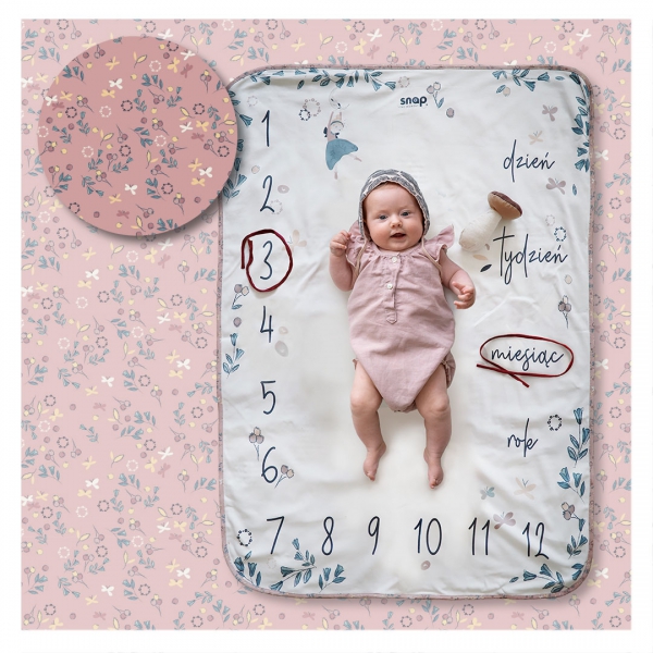 Snap the moment Foto-kocyk FLORA 80x100 cm 0+