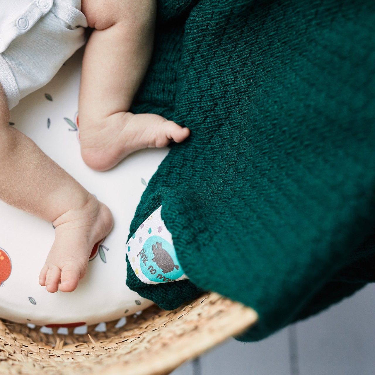 Pink No More Koc bubble FOREST 100x80cm Bawełna/Bambus 0+