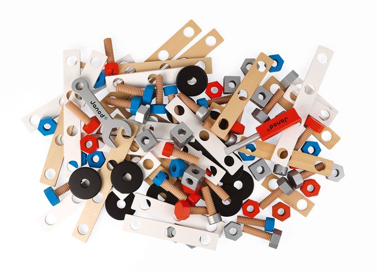 Janod Zestaw Konstruktora Brico Kids 100el 3+