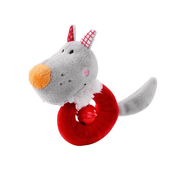 Lilliputiens Wilk Nicolas Mini grzechotka z dzwoneczkiem 0+