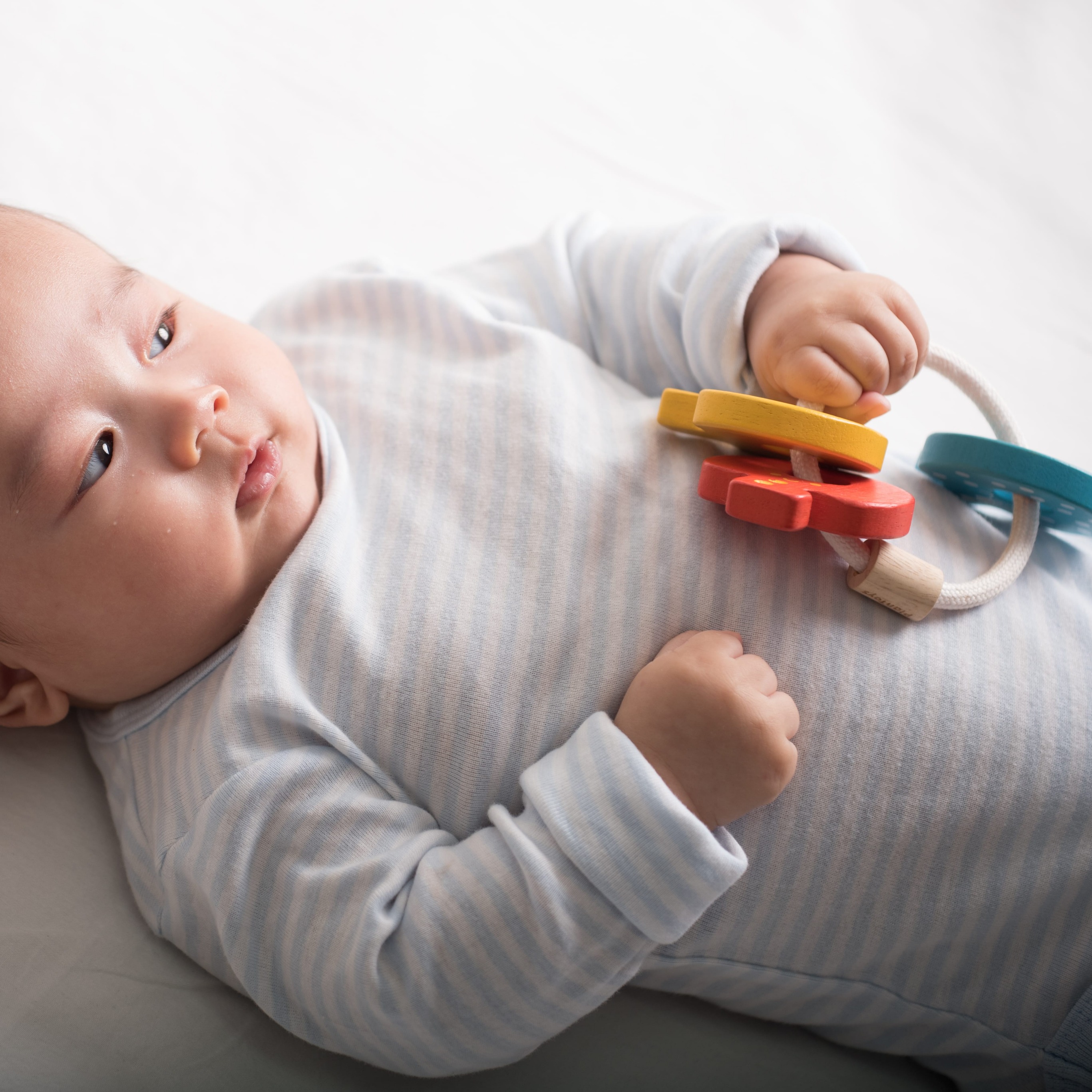 Plan Toys Drewniana Grzechotka Klucze 0+