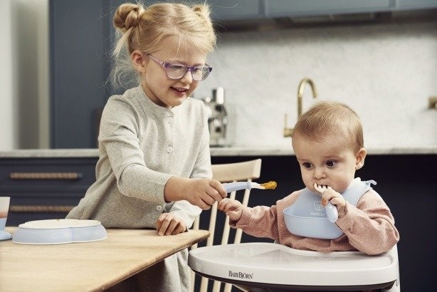 BABYBJÖRN Zestaw Obiadowy Powder Blue 4m+