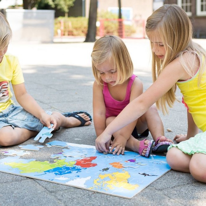 BS Toys Puzzle Mapa Świata 4+ Edukacyjne