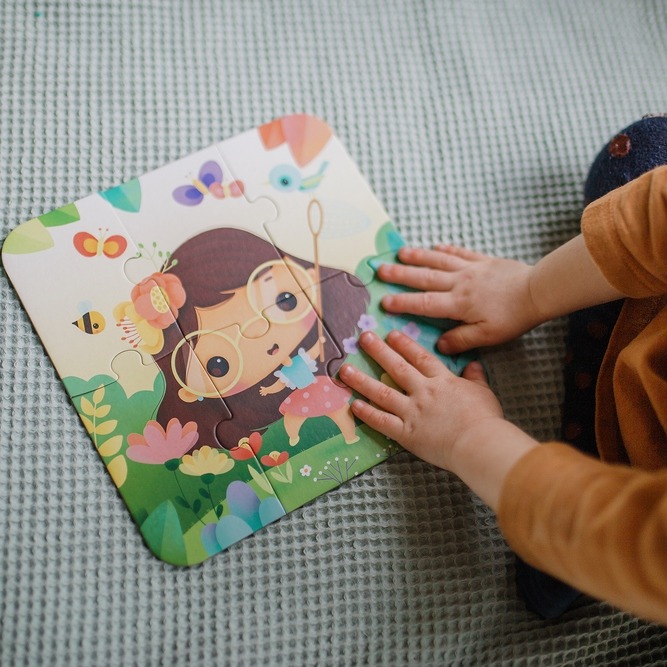 Janod Puzzle Pory Roku 4 Układanki 6-16 el. 3+