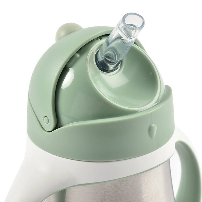 Beaba Bidon Termiczny ze Słomką 250ml Sage Green 8m+