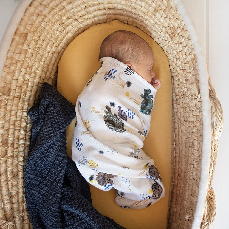 Poofi Prześcieradło do gondoli Organic - popiel 35x75 cm