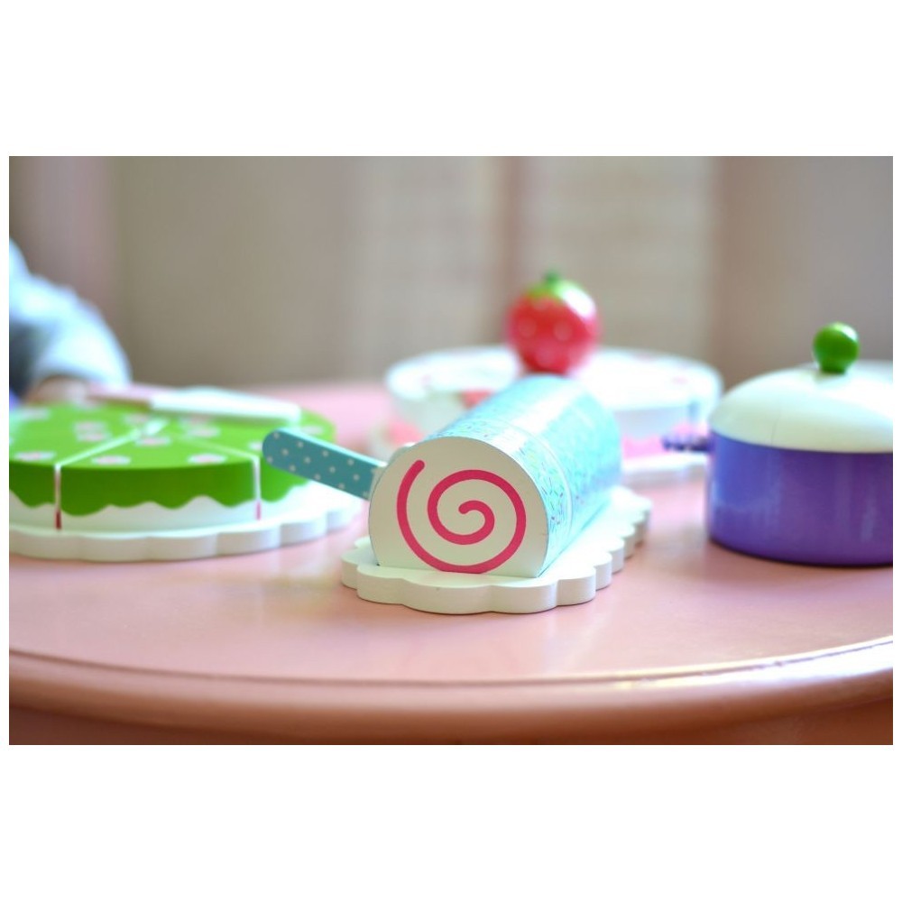 JaBaDaBaDo Drewniana rolada do zabawy 18cm