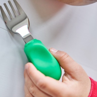 Nana's Manners Widelec i łyżka Etap 2 12M+ Zielony