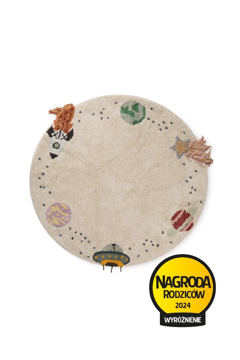 Lorena Canals Dywan bawełniany Interstellar Journey Ø140