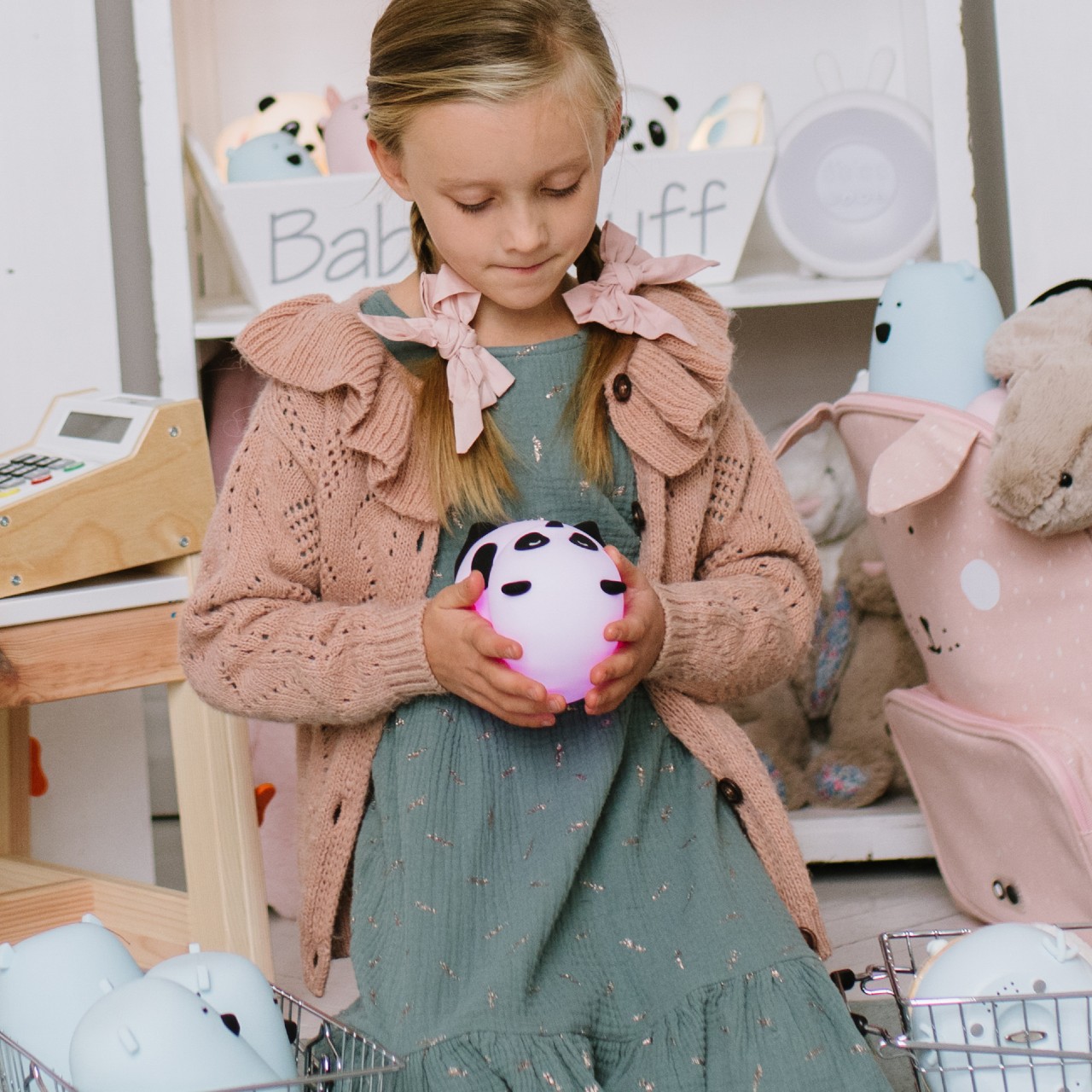 Rabbit&Friends Lampka Panda z głośniczkiem 0+