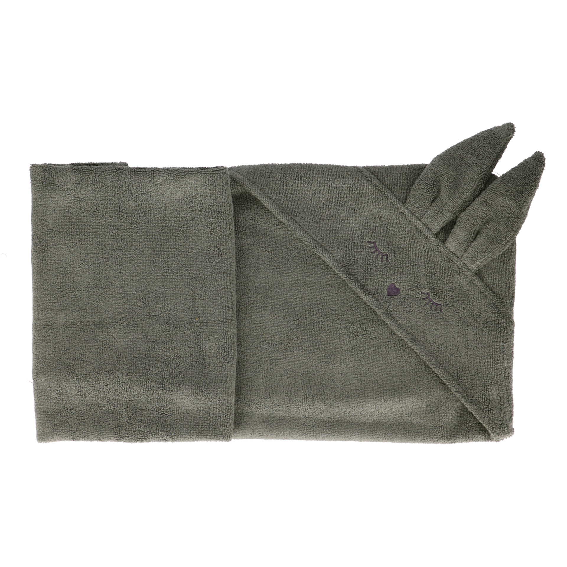 Samiboo Bambusowy ręcznik króliczek Khaki 80x80 cm