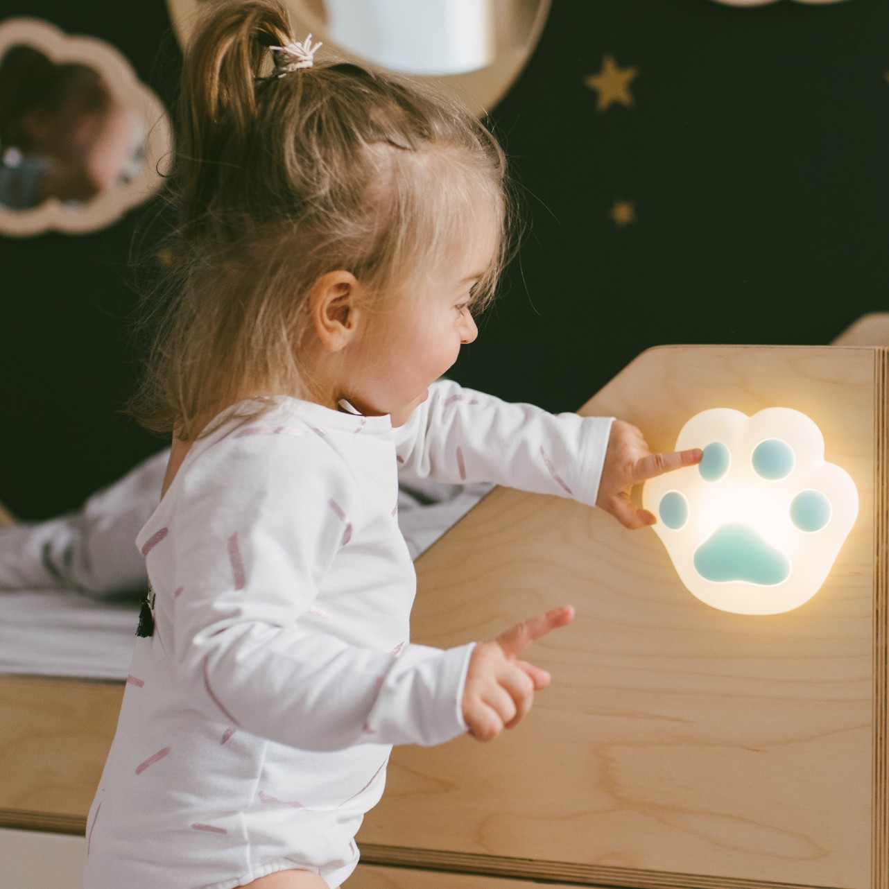 Rabbit&Friends, Łapka lampka silikonowa niebieska