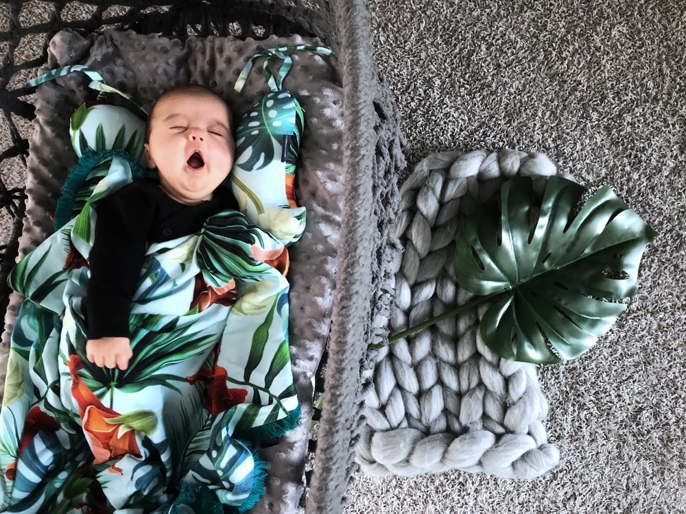 La Millou Anielskie Skrzydła Bamboo Blue Hawaiian Birds