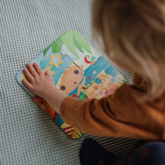 Janod Puzzle Pory Roku 4 Układanki 6-16 el. 3+