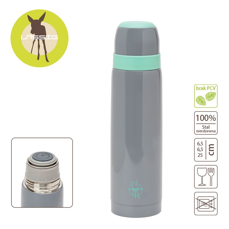 Lassig Termos 500 ml Grey - Na napoje | Dzieci 3+