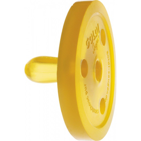 Smoczek uspokajacz Goldi z kauczuku 0 mcy XS | Fabryka Wafelków