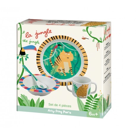 Maison Petit Jour Zestaw Naczyń Dżungla 4 el 1+