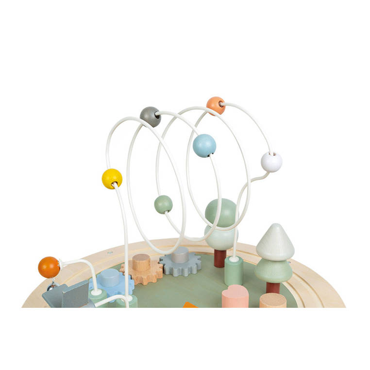 Janod, Wielofunkcyjny stolik edukacyjny drewniany z regulacją wysokości Sweet Cocoon