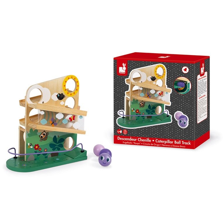 Janod Drewniany Kulodrom Gąsienica 12+ Miesięcy