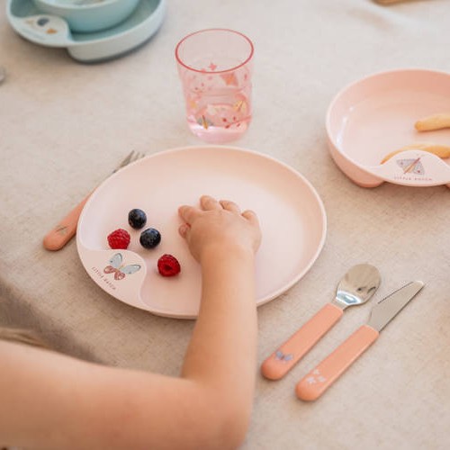 Little Dutch, Szklanka dla dzieci Mio Flowers & Butterflies