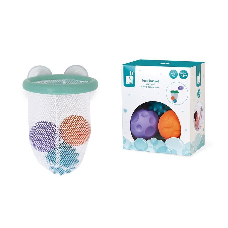 Janod Gra w koszykówkę do kąpieli z 3 piłeczkami 1+