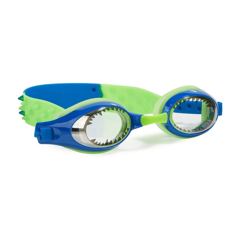 Bling2o, Okulary do pływania Aqua2ude Royal Blue Shark with Teeth - Żarłacz błękitny