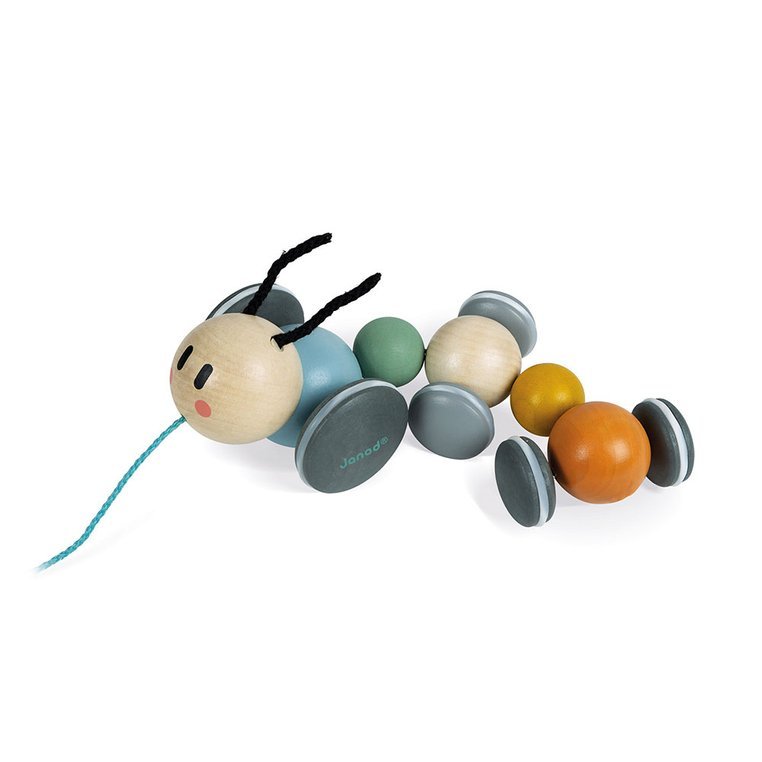 Janod, Drewniana dżdżownica do ciągnięcia Sweet Cocoon