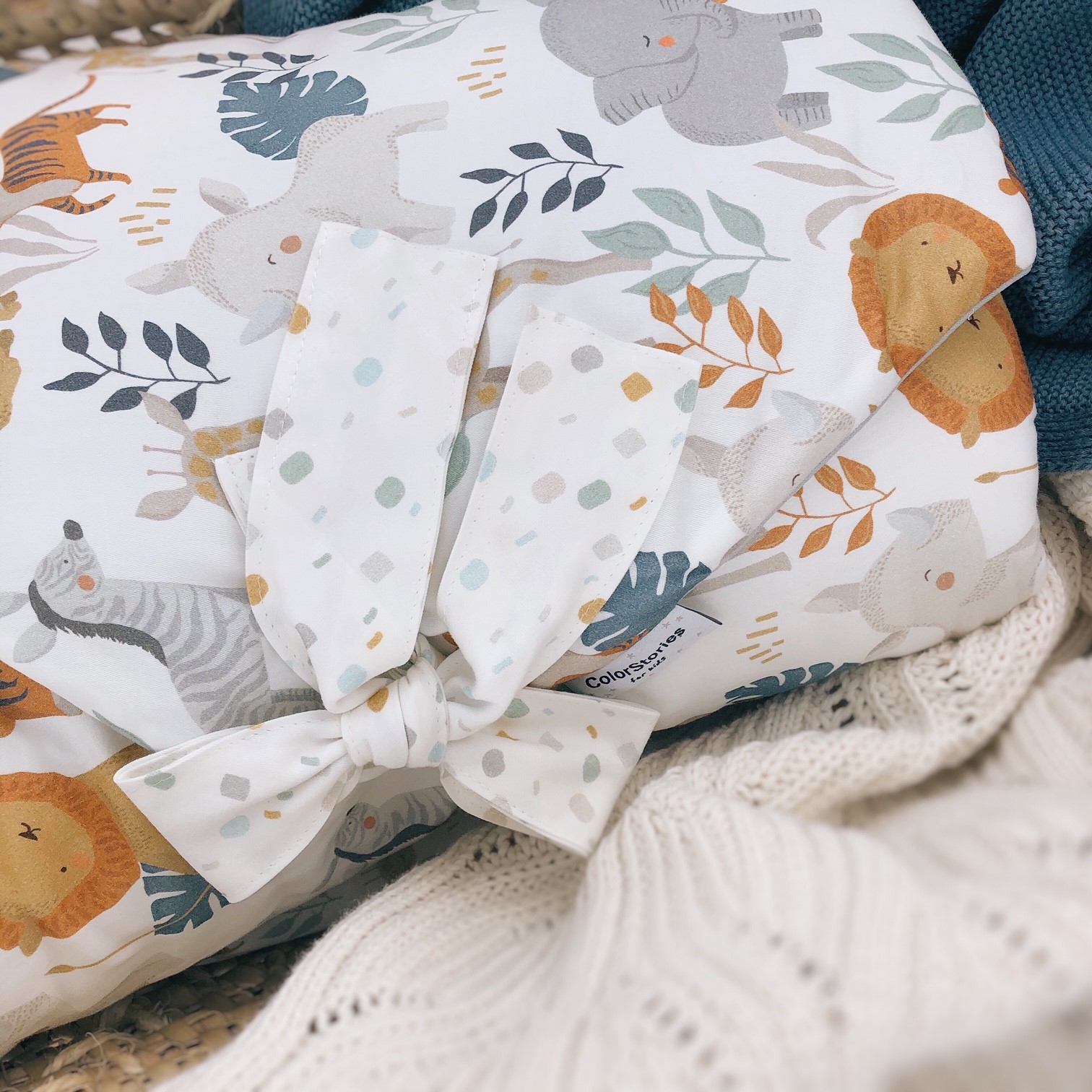 ColorStories Rożek Niemowlęcy Wild Safari 73x73cm