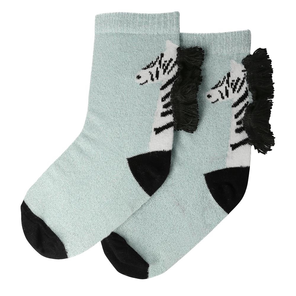 Meri Meri Skarpetki Zebra z Błyszczącymi Detalami 6-8 lat