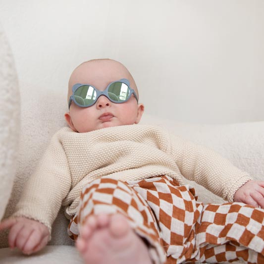 Ki ET LA, Okulary przeciwsłoneczne Ours'on 0-1 Silver blue