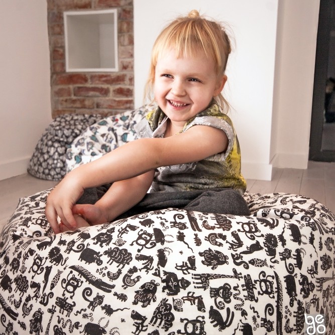 Worek Sako Zwierzątka XXXL - Miękkie Siedzisko Dziecięce 0+