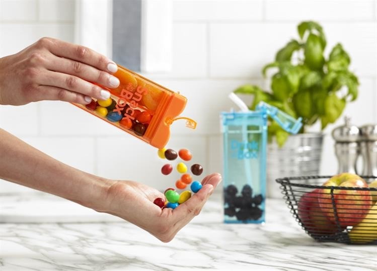 Drink In The Box Pojemnik na przekąski zielony 1+