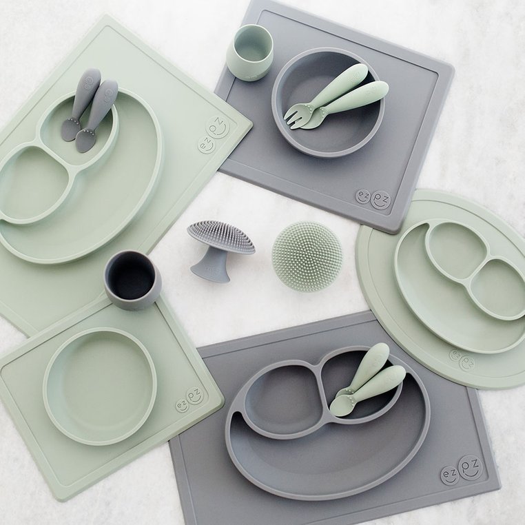EZPZ Myjka Czyścik Silikonowa Pastelowa Zieleń