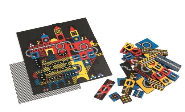 Djeco Kinoptik MIASTO Magnetyczne Puzzle 3+