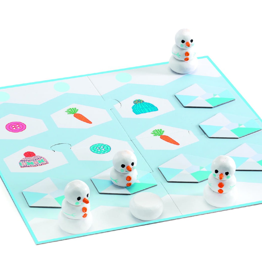 Djeco Gra planszowa Snow Snow 4+ | Rozwija logiczne myślenie