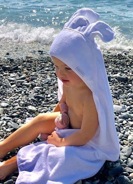 Bamboom Ręcznik z Kapturkiem Biały 100x100cm 0m+