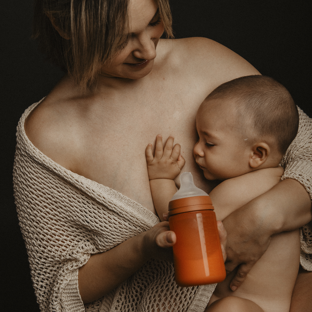 Suavinex Butelka silikonowa SX Pro 240ml Cielisty