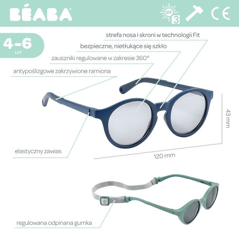 Beaba Okulary przeciwsłoneczne Blue marine 4-6 lat