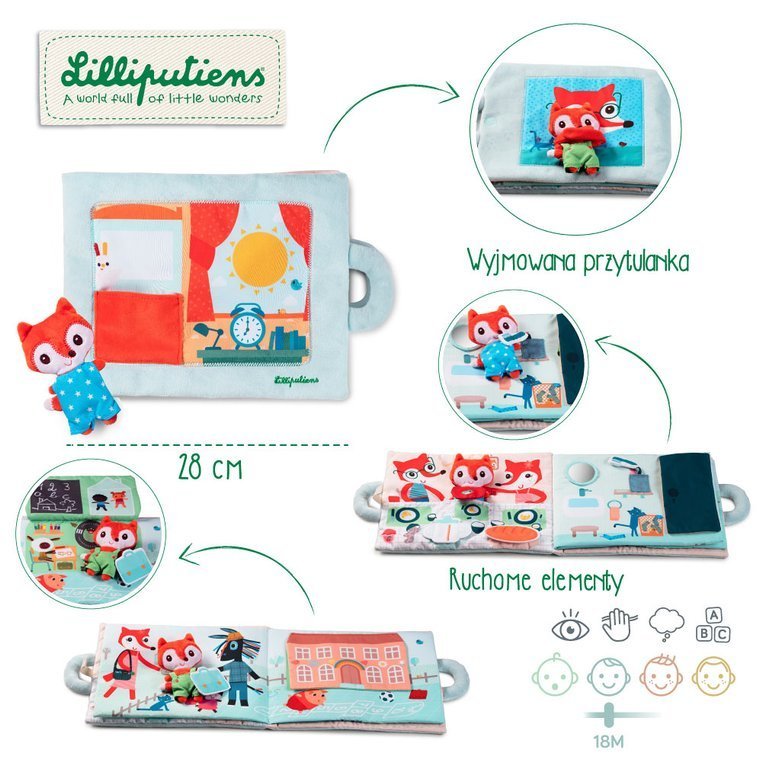 Lilliputiens Książeczka Aktywizująca Lis 18m+
