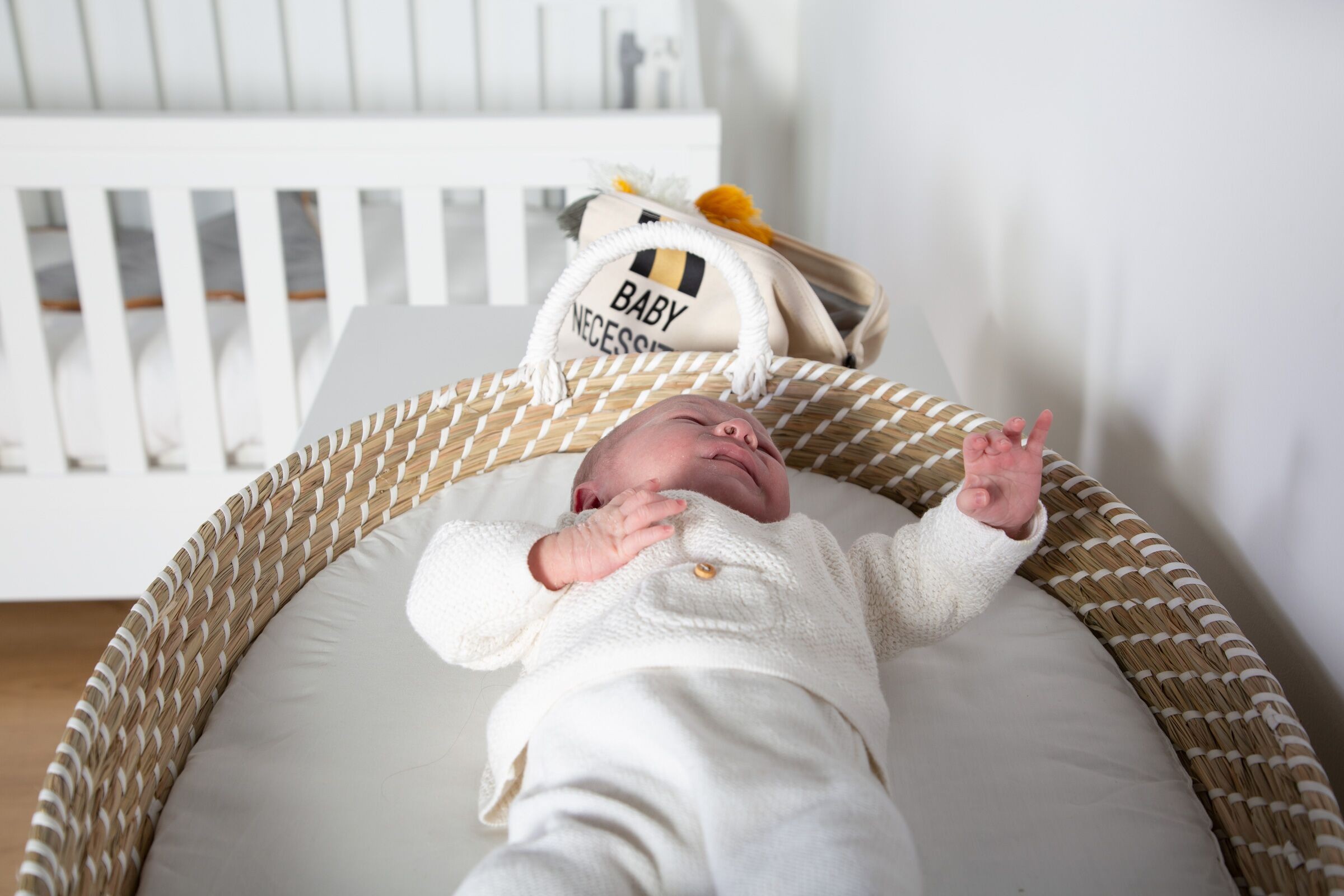 Kosz do przewijania Childhome z materacykiem 73x50cm